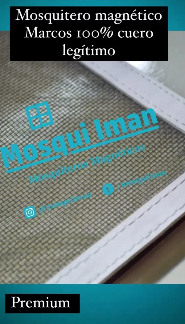 Mosquitero Imantado Reforzado- Cuero malla reforzada